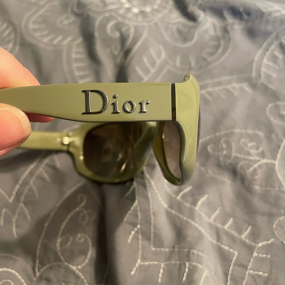 Dior Olive Designer Eyewear early 2000 Y2K John Galliano era SUPER RARE gorgeous